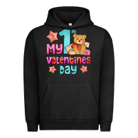Pigment Black my first valentines day Urban Hoodie - AdoDesignShop