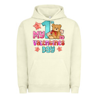 Pigment Pistachio my first valentines day Urban Hoodie - AdoDesignShop