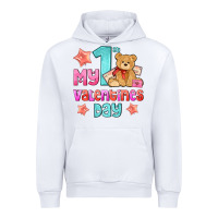 White my first valentines day Urban Hoodie - AdoDesignShop