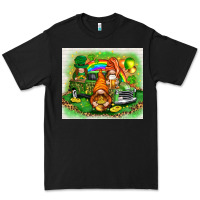 Black st patricks day gnomies with truck Premium Tee - NancyCooperArtShop