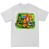 Dove Grey st patricks day gnomies with truck Premium Tee - NancyCooperArtShop