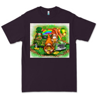 Plum st patricks day gnomies with truck Premium Tee - NancyCooperArtShop