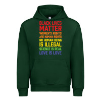 Forest Green Black Lives Matter List Urban Hoodie - longCreatives