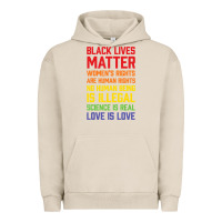 Pigment French Oak Black Lives Matter List Urban Hoodie - longCreatives