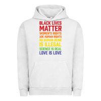 Pigment Lunar Rock Black Lives Matter List Urban Hoodie - longCreatives
