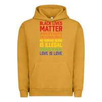 Pigment Peanut Butter Black Lives Matter List Urban Hoodie - longCreatives