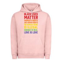 Pigment Salmon Black Lives Matter List Urban Hoodie - longCreatives