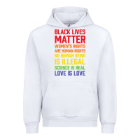 White Black Lives Matter List Urban Hoodie - longCreatives
