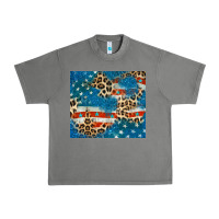 Tornado leopard glitter american flag Urban Heavy Tee - CowGirlArtShop