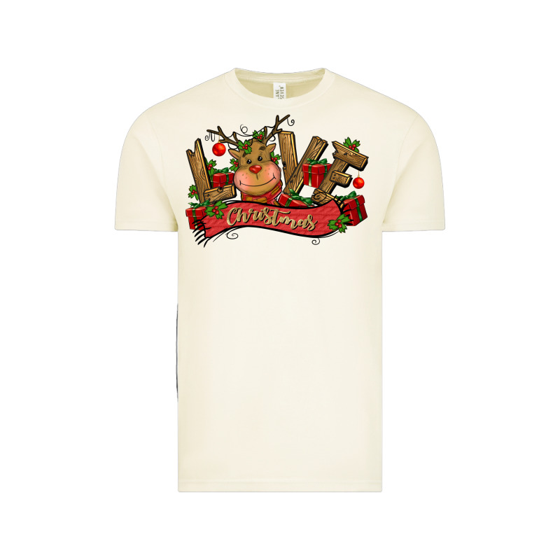 Love Christmas Reindeer Vintage Tee by CowGirlArtShop | Teevron