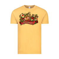 Vintage Mustard love christmas reindeer Vintage Tee - CowGirlArtShop