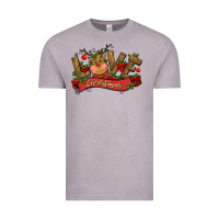 Vintage Zinc love christmas reindeer Vintage Tee - CowGirlArtShop