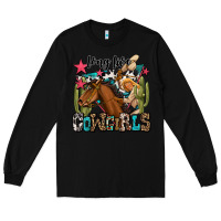 Black long live cowgirls Long Sleeve Tee - OliviaCreatesArt
