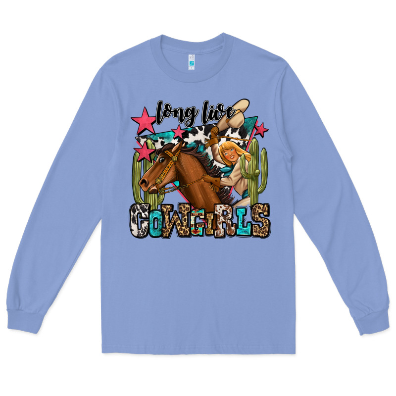 Long Live Cowgirls Long Sleeve Tee by OliviaCreatesArt | Teevron