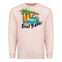 Pale Pink road trippin Premium Sweatshirt - BarkalooDesign