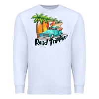 White road trippin Premium Sweatshirt - BarkalooDesign