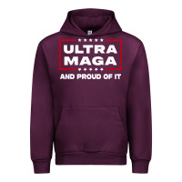 Mauve Wine proud ultra maga Urban Hoodie - longCreatives
