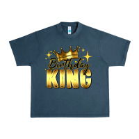 Midnight Navy birthday king Urban Heavy Tee - RanaPortraitStore