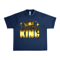 Navy birthday king Urban Heavy Tee - RanaPortraitStore