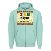 Seafoam i am black history Zipper Hoodie - Artiststas