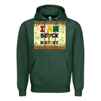 Sports Green i am black history Zipper Hoodie - Artiststas