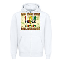 White i am black history Zipper Hoodie - Artiststas
