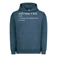 Pigment Midnight Navy Submariner Definition  I Pigboat Submersible Nuclear Urban Hoodie - longCreatives