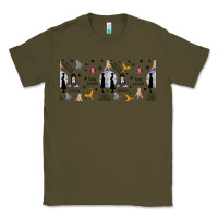 Army Green gothic girl and colorful girl Classic Tee - TumblerDesignByShophia