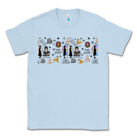 Dusty Blue gothic girl and colorful girl Classic Tee - TumblerDesignByShophia
