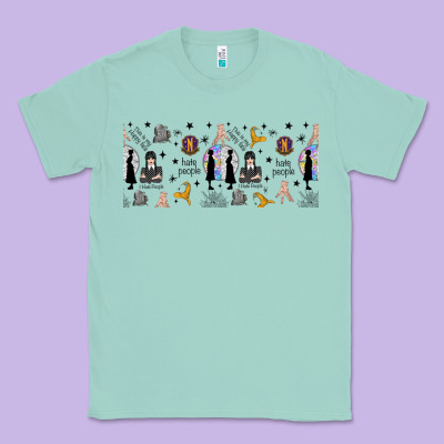 Gothic Girl And Colorful Girl Classic Tee Designed By Tumblerdesignbyshophia