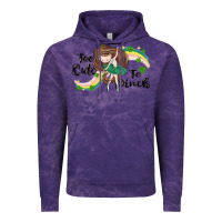 Cloud Purple St. Patrick' Too cute to pinch Vintage Hoodie - CowGirlArtShop