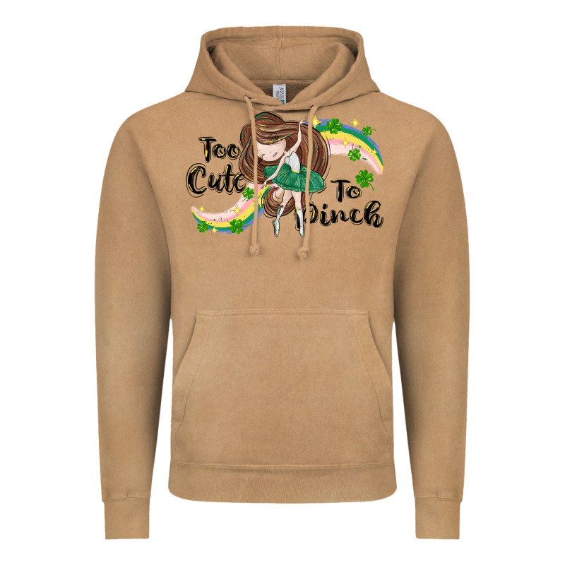 St. Patrick' Too Cute To Pinch Vintage Hoodie by CowGirlArtShop | Teevron