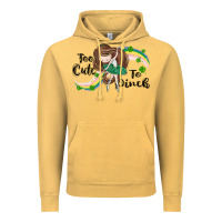 Vintage Mustard St. Patrick' Too cute to pinch Vintage Hoodie - CowGirlArtShop