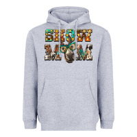 Heather Grey show mom donkey Heavyweight Hoodie - BarkalooDesign