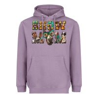 Lavender show mom donkey Heavyweight Hoodie - BarkalooDesign