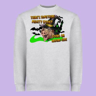 There's Something Mighty Going On Around Here Pig Heavyweight Sweatshirt Designed By Lillyallendesigns