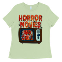 Matcha Horror Movies and Chill Ladies Tee - texasbilliewilder