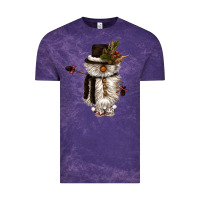 Cloud Purple snowman gnome Vintage Tee - CowGirlArtShop