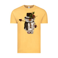 Vintage Mustard snowman gnome Vintage Tee - CowGirlArtShop