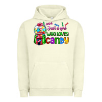 Pigment Pistachio just a girl who loves candy Urban Hoodie - AdoDesignShop