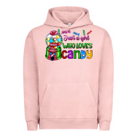 Pigment Salmon just a girl who loves candy Urban Hoodie - AdoDesignShop