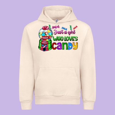 Just A Girl Who Loves Candy Urban Hoodie Designed By Adodesignshop