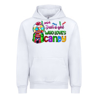 White just a girl who loves candy Urban Hoodie - AdoDesignShop