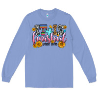 Colony Blue it is finished john 19 30 Long Sleeve Tee - OliviaCreatesArt