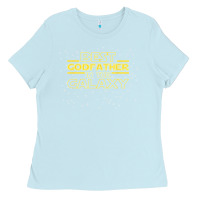 Baby Blue Mens Godparent Godfather Gift Best Godfather in the Galaxy Ladies Tee - longCreatives