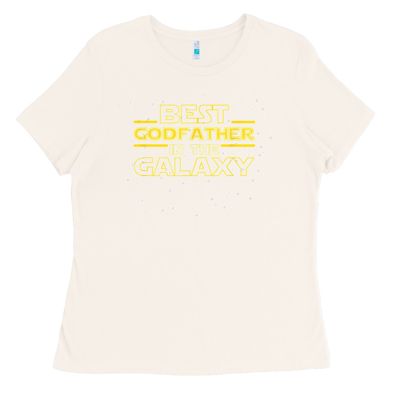 Mens Godparent Godfather Gift Best Godfather In The Galaxy Ladies Tee by longCreatives | Teevron