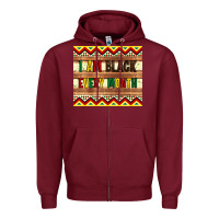 Burgundy i am black every month Zipper Hoodie - Artiststas