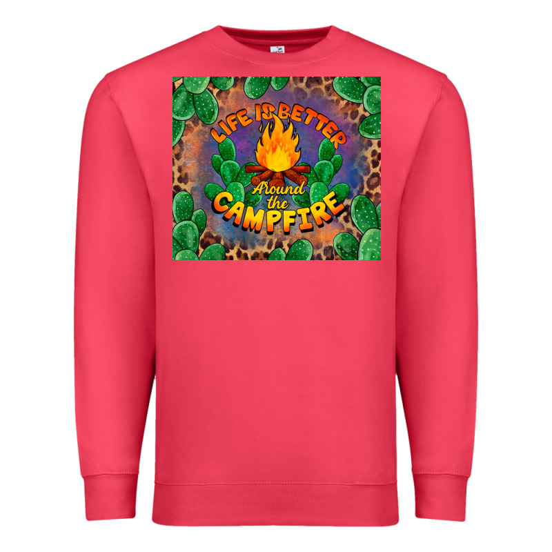 Life Is Better Around The Campfire Premium Sweatshirt by BarkalooDesign | Teevron