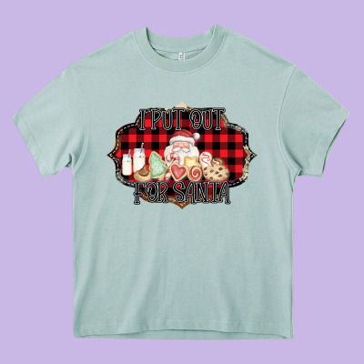 I Put Out For Santa Heavy Core Tee Designed By Bettercallsaul