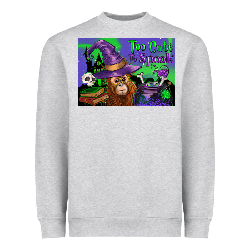 Too Cute To Spook Baby Orangutan Heavyweight Sweatshirt by LillyAllenDesigns | Teevron